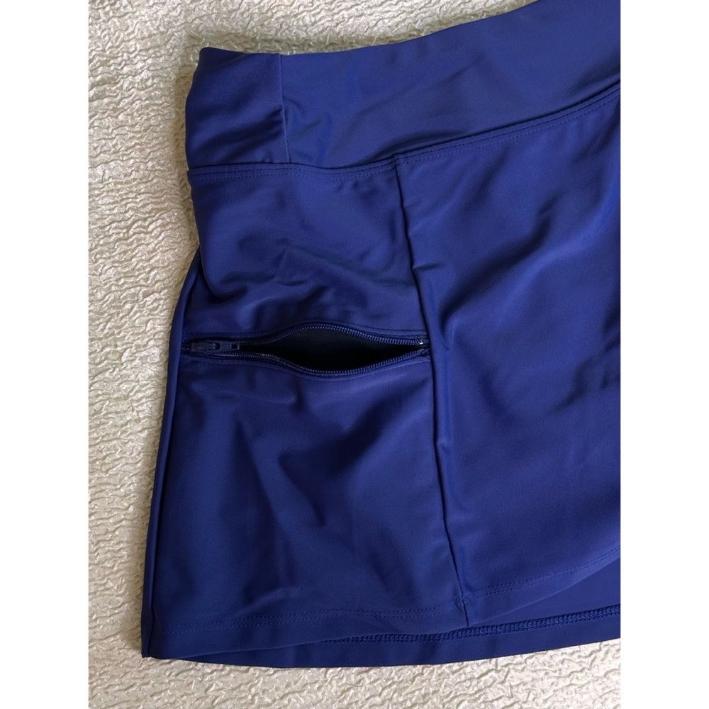 Sol Collective Blue Swim Skirt / Skort Size 8 - Picture 4 of 8